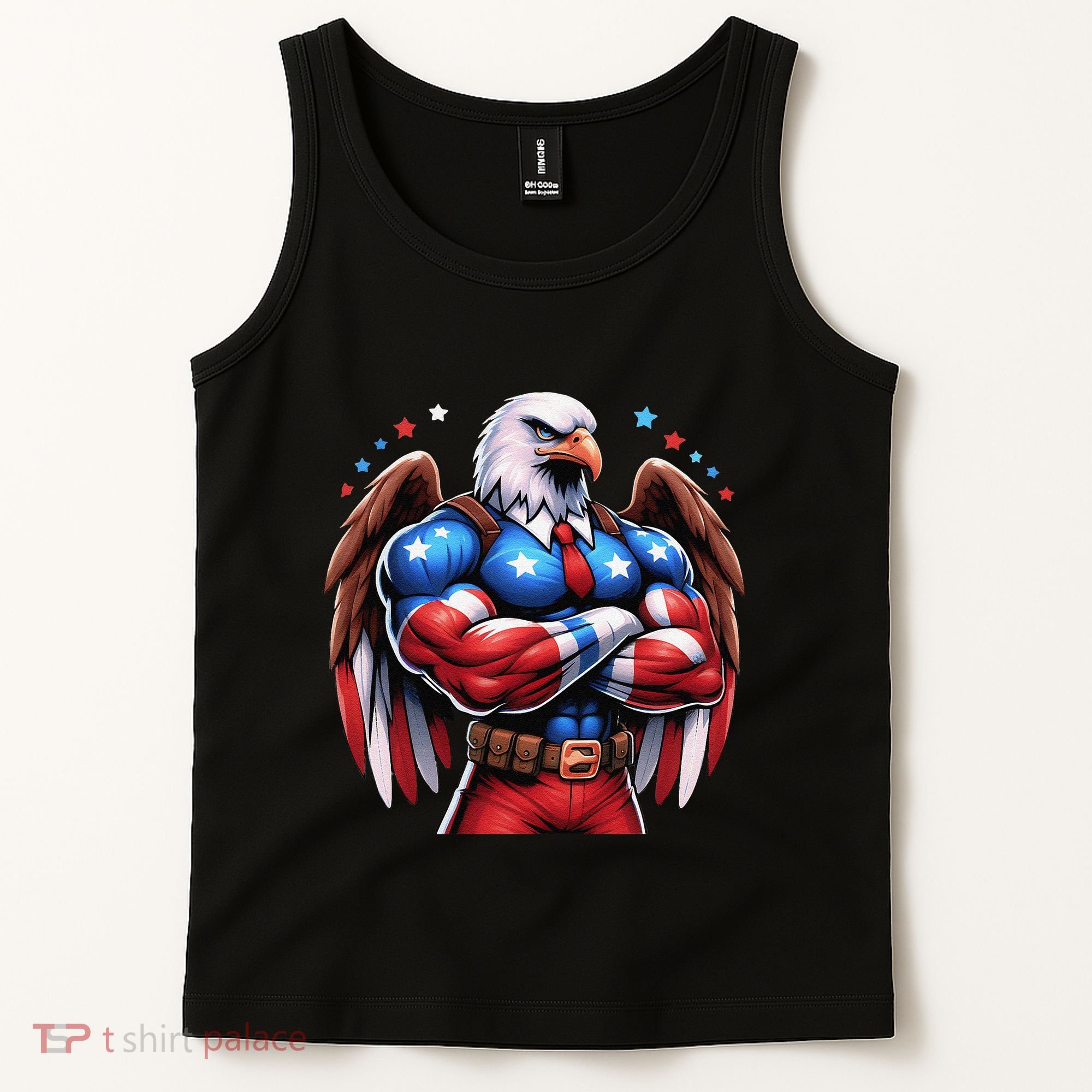 Patriotic Us Flag Patriotic Eagle July Usa American Flag Tank Top
