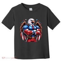 Patriotic Us Flag Patriotic Eagle July Usa American Flag Toddler T-Shirt thumb 0