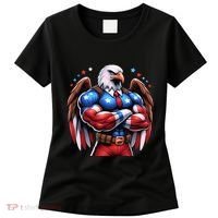 Patriotic Us Flag Patriotic Eagle July Usa American Flag Women's T-Shirt thumb 0
