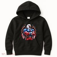 Patriotic Us Flag Patriotic Eagle July Usa American Flag Kids Hoodie thumb 0