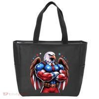 Patriotic Us Flag Patriotic Eagle July Usa American Flag Tote Bag thumb 0