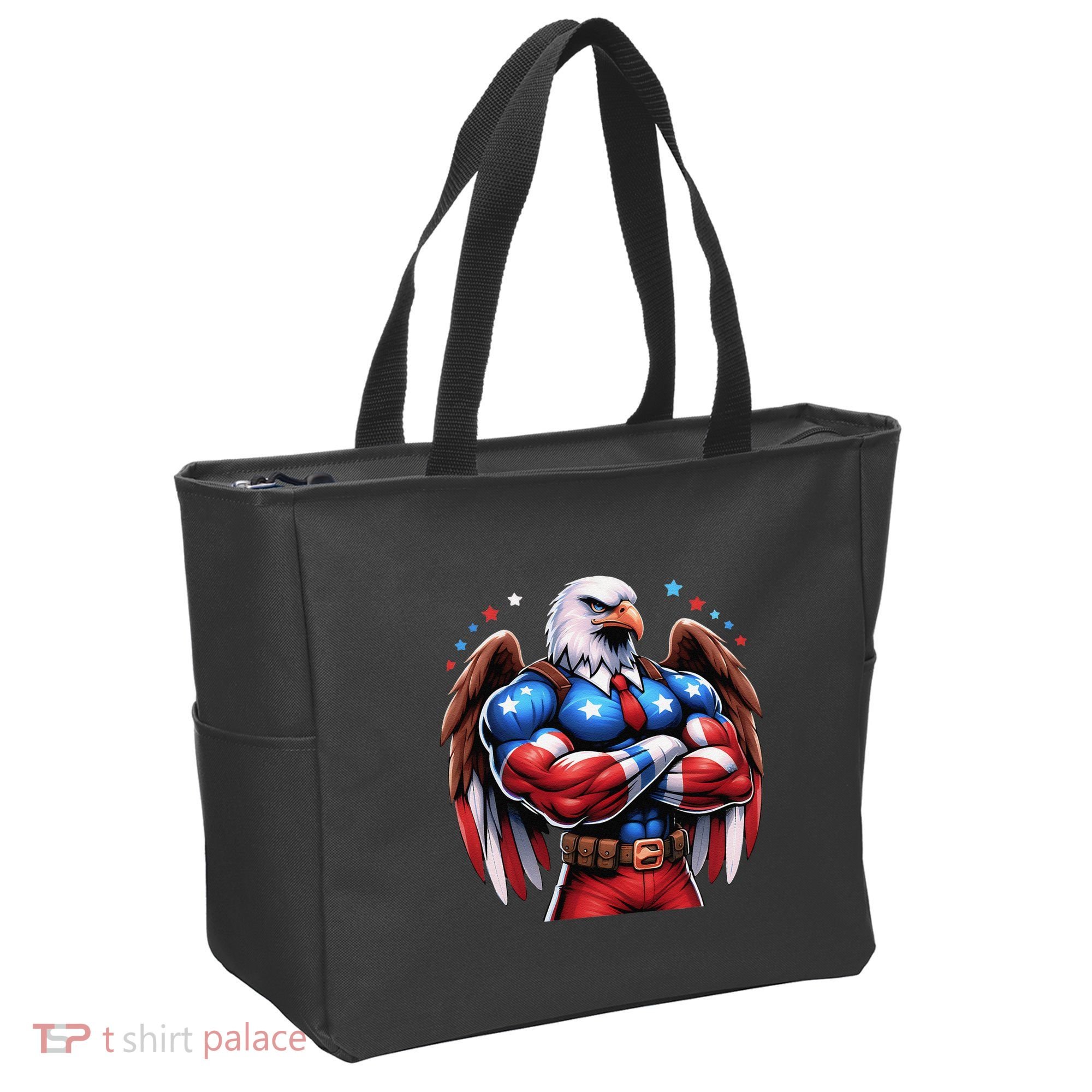 Patriotic Us Flag Patriotic Eagle July Usa American Flag Tote Bag