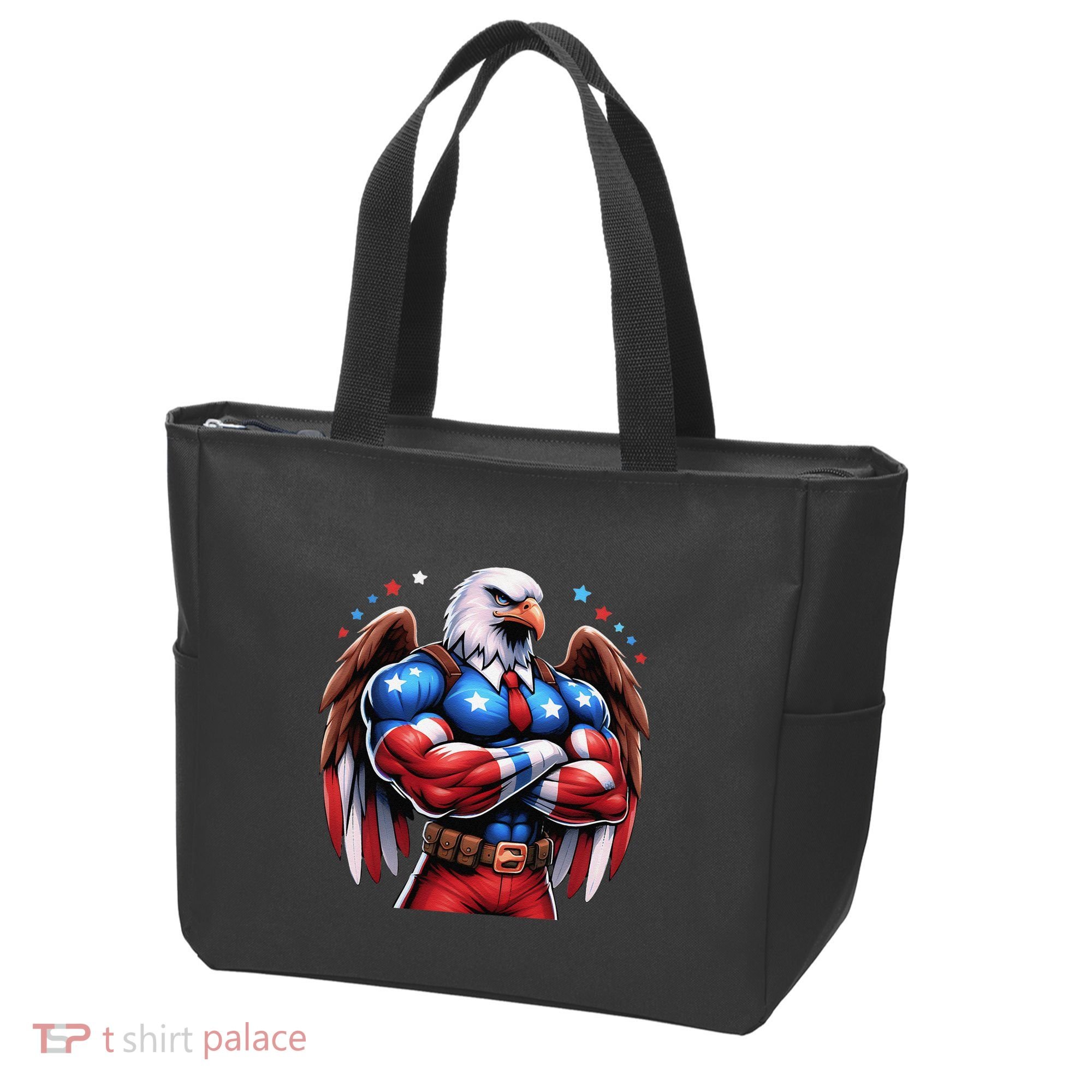 Patriotic Us Flag Patriotic Eagle July Usa American Flag Tote Bag
