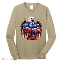 Patriotic Us Flag Patriotic Eagle July Usa American Flag Long Sleeve Shirt thumb 0