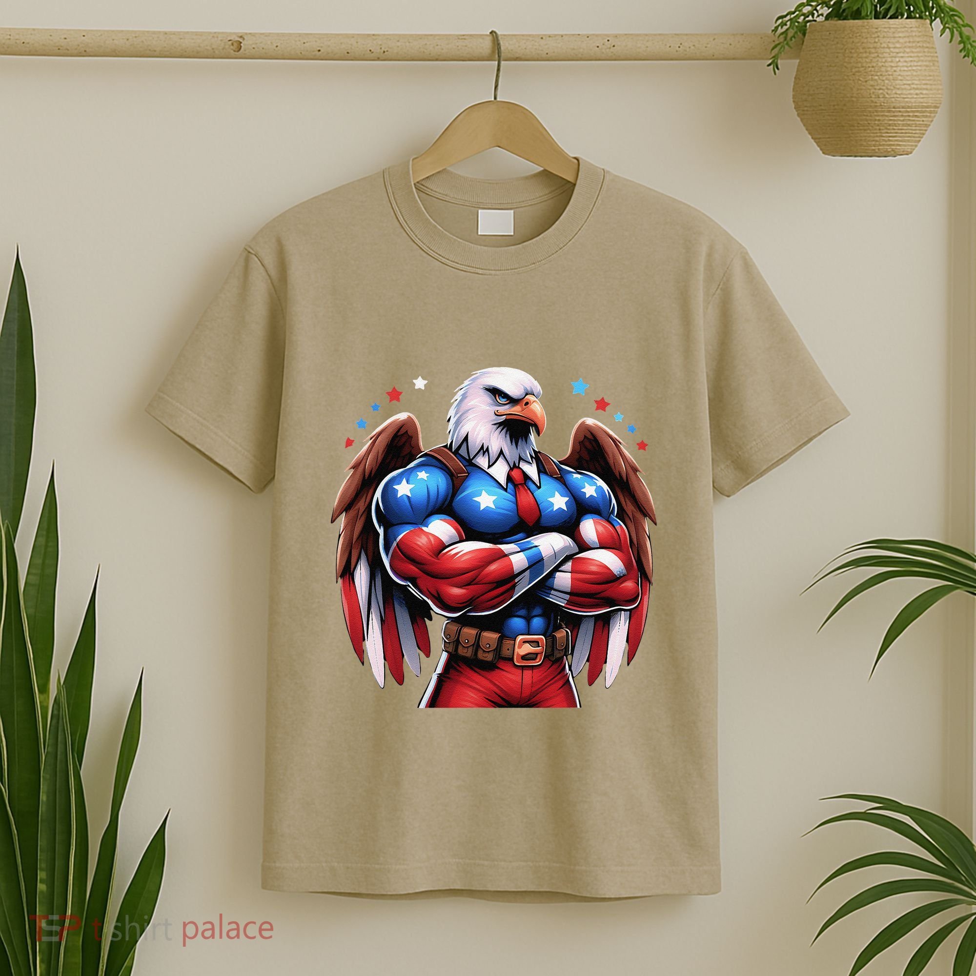 Patriotic Us Flag Patriotic Eagle July Usa American Flag T-Shirt