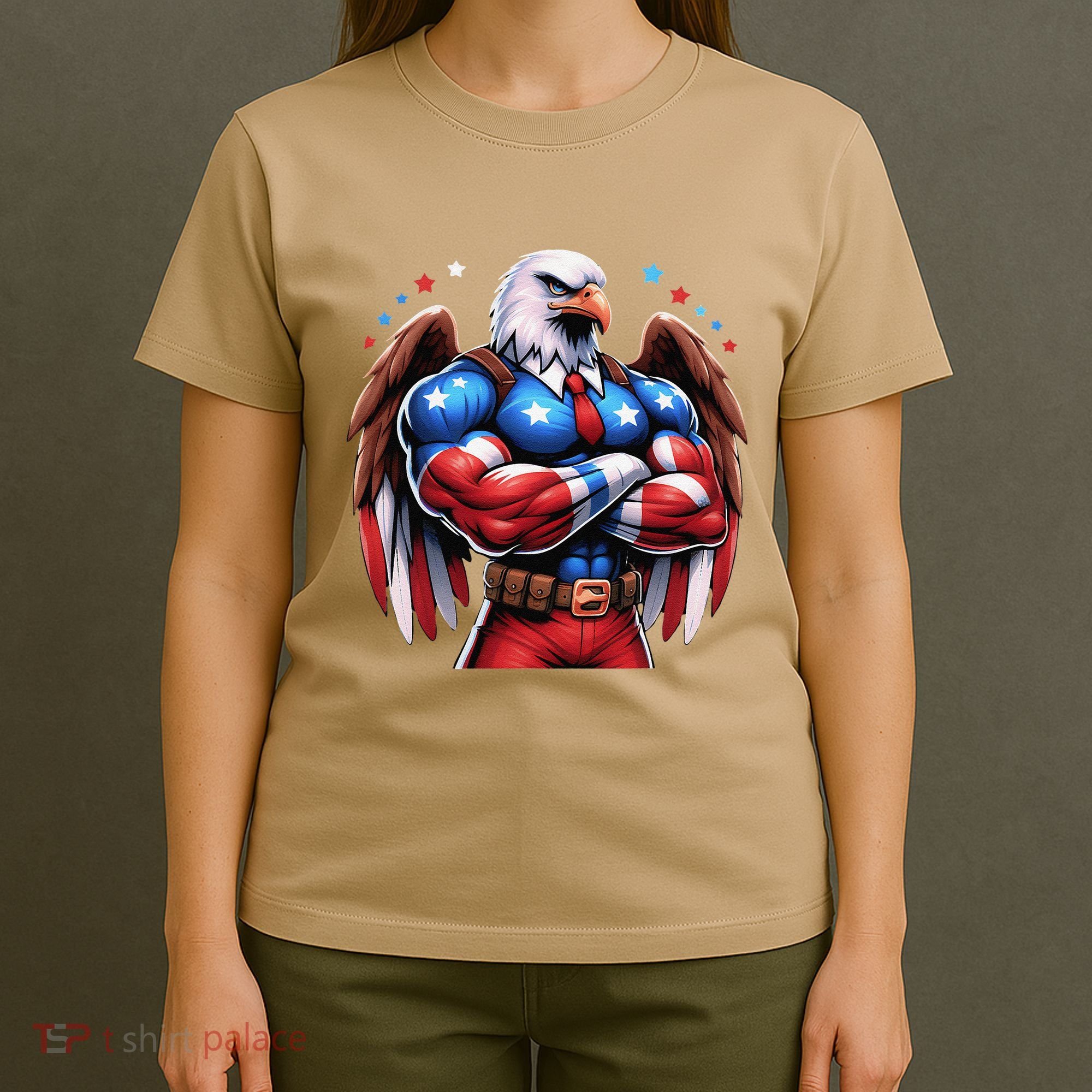 Patriotic Us Flag Patriotic Eagle July Usa American Flag T-Shirt