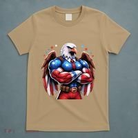 Patriotic Us Flag Patriotic Eagle July Usa American Flag T-Shirt thumb 5