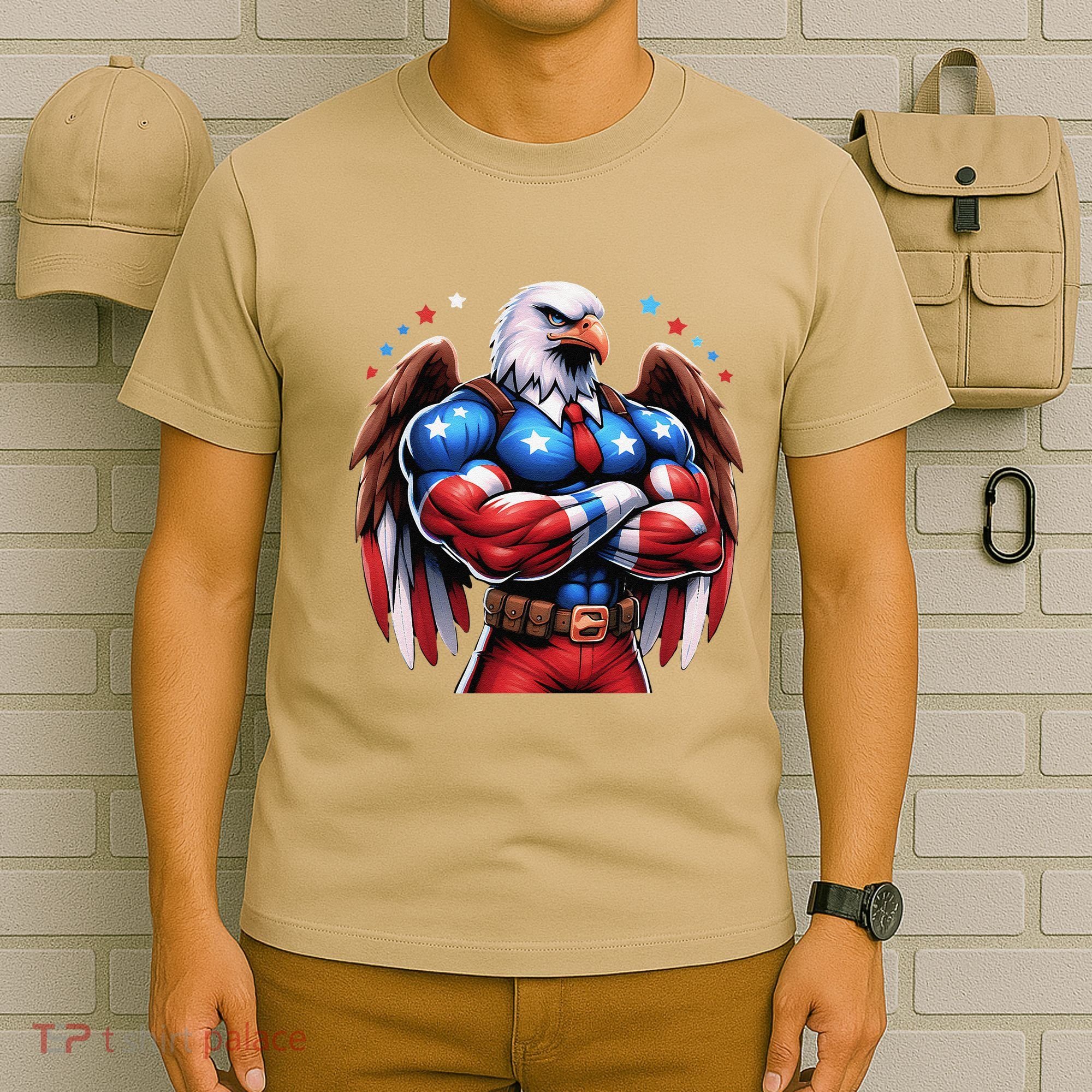 Patriotic Us Flag Patriotic Eagle July Usa American Flag T-Shirt
