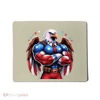 Patriotic Us Flag Patriotic Eagle July Usa American Flag Mousepad thumb 0