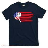 Pickleball US Flag American Patriotic Pickleball 4th Of July T-Shirt thumb 0