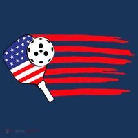 Pickleball US Flag American Patriotic Pickleball 4th Of July Women's Hoodie thumb 2