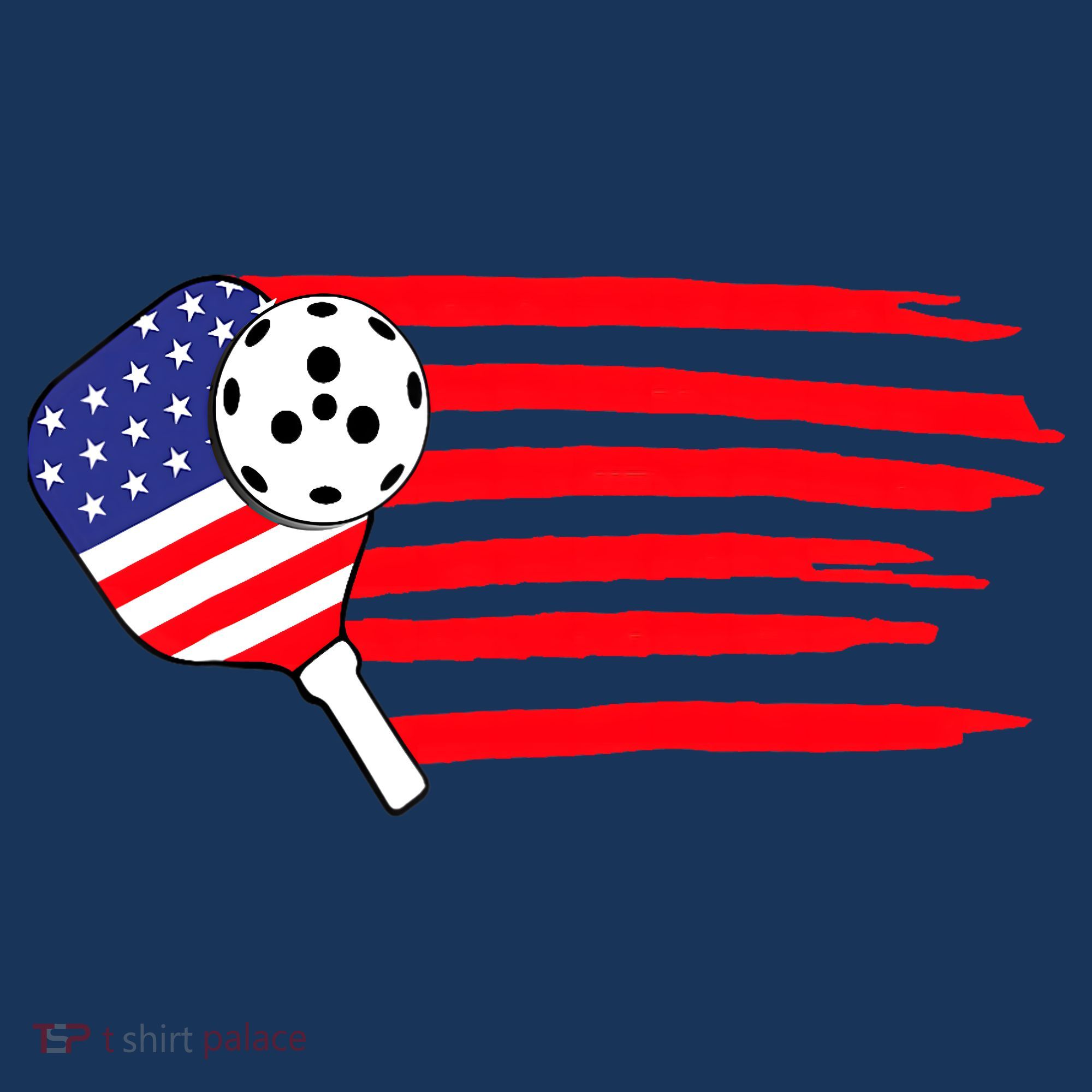 Pickleball US Flag American Patriotic Pickleball 4th Of July Women's Hoodie