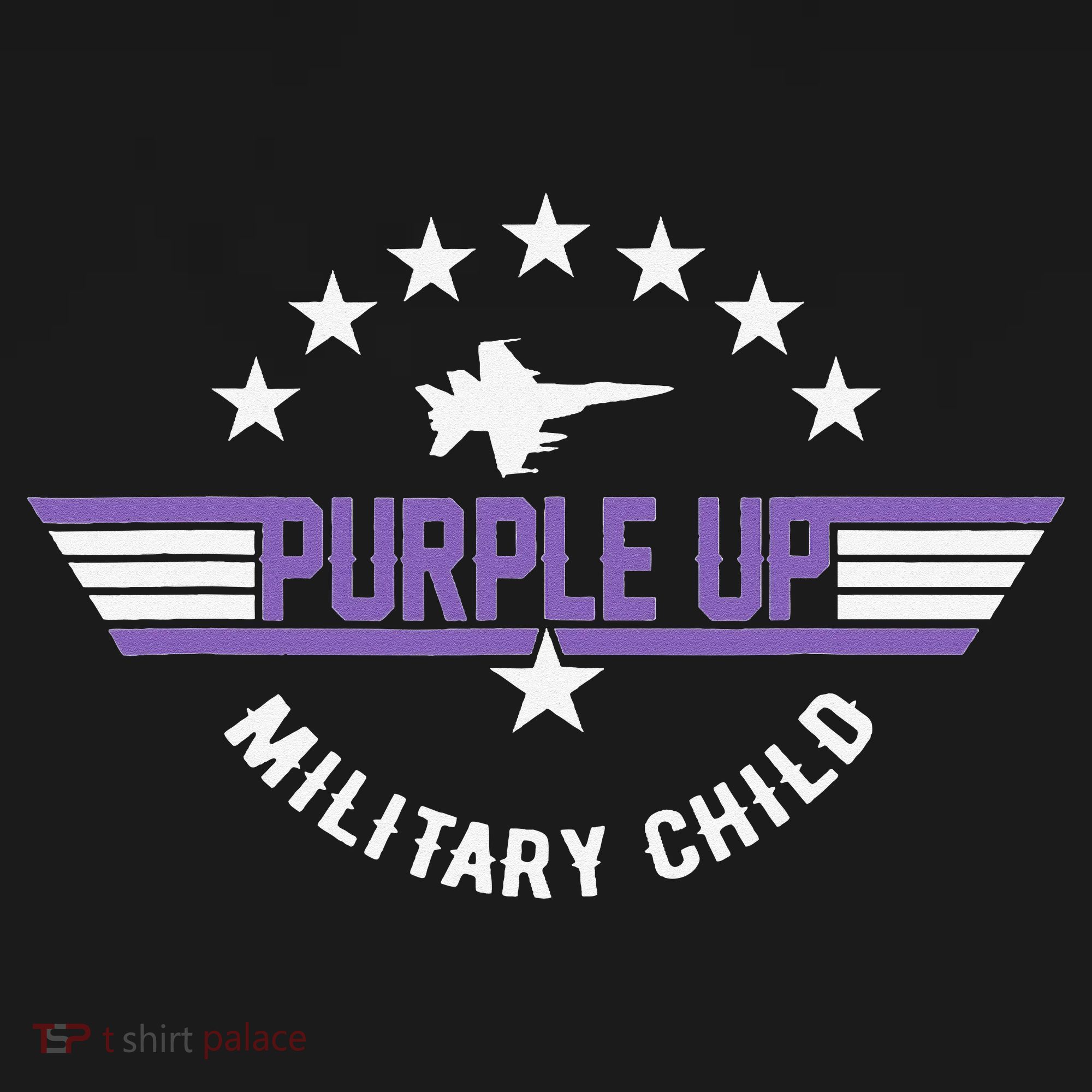 Purple Up For Military Flag Military Child Month Baby Bodysuit