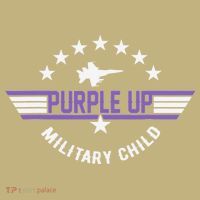 Purple Up For Military Flag Military Child Month T-Shirt thumb 7