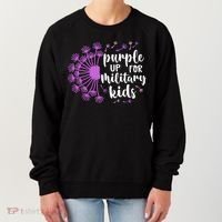 Purple Up For Military Children Army Soldier Women's Sweatshirt thumb 0