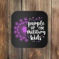 Purple Up For Military Children Army Soldier Coaster thumb 0