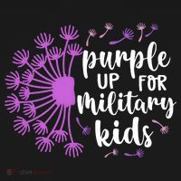 Purple Up For Military Children Army Soldier Toddler Hoodie thumb 2