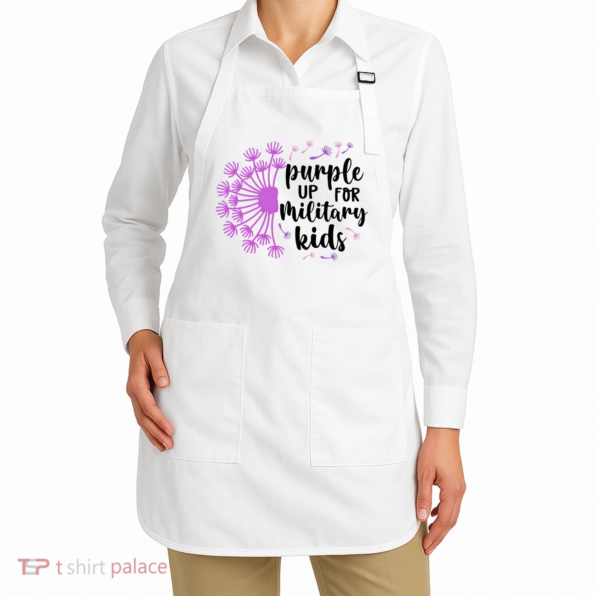 Purple Up For Military Children Army Soldier Apron