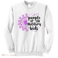 Purple Up For Military Children Army Soldier Sweatshirt thumb 0