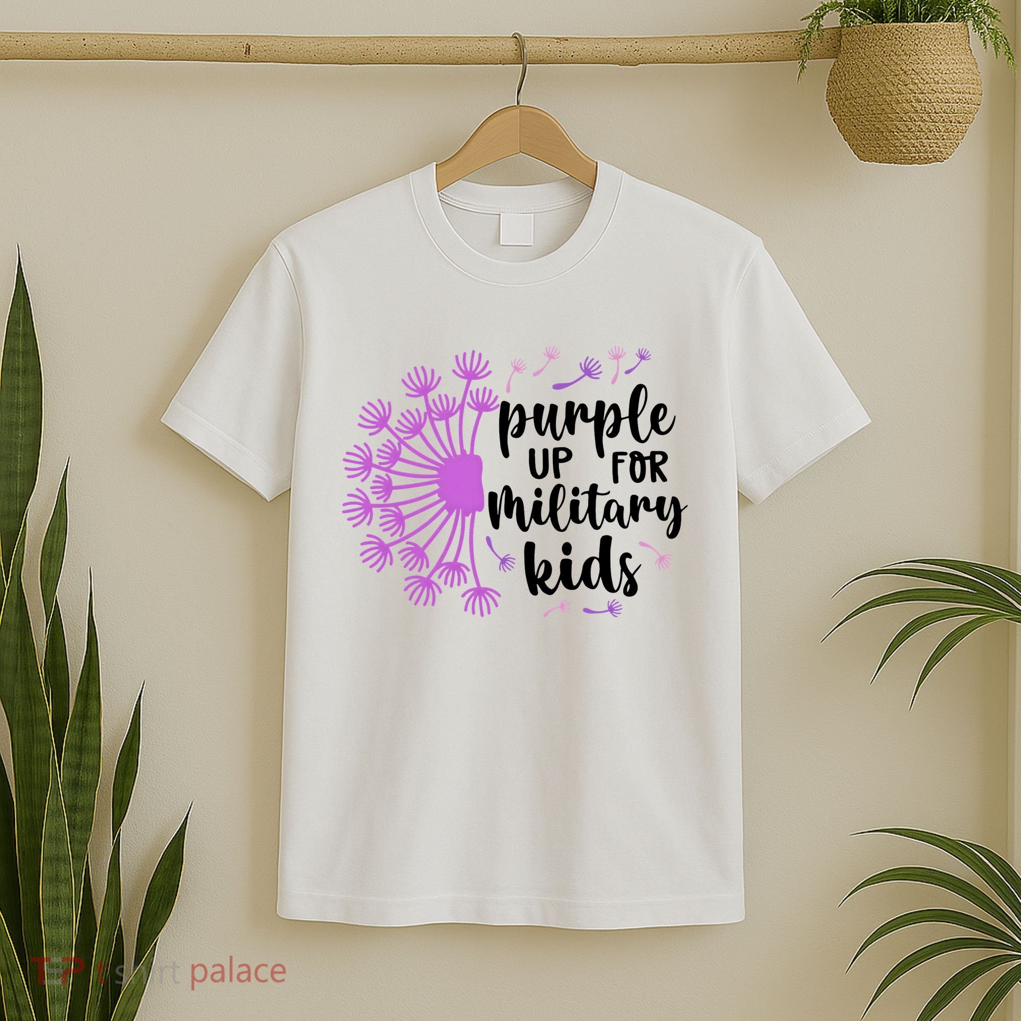 Purple Up For Military Children Army Soldier T-Shirt