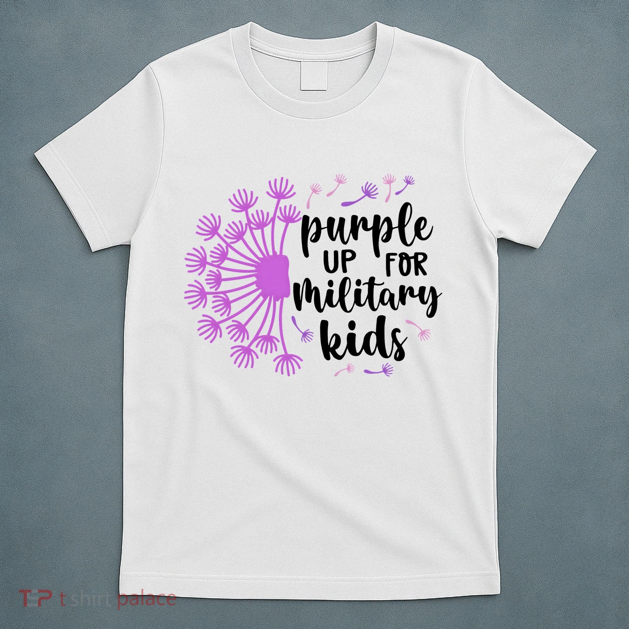 Purple Up For Military Children Army Soldier T-Shirt