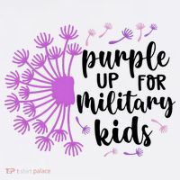 Purple Up For Military Children Army Soldier T-Shirt thumb 7
