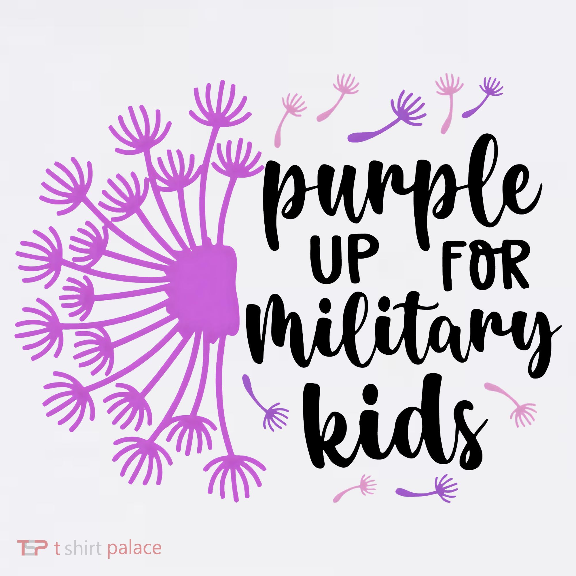 Purple Up For Military Children Army Soldier T-Shirt