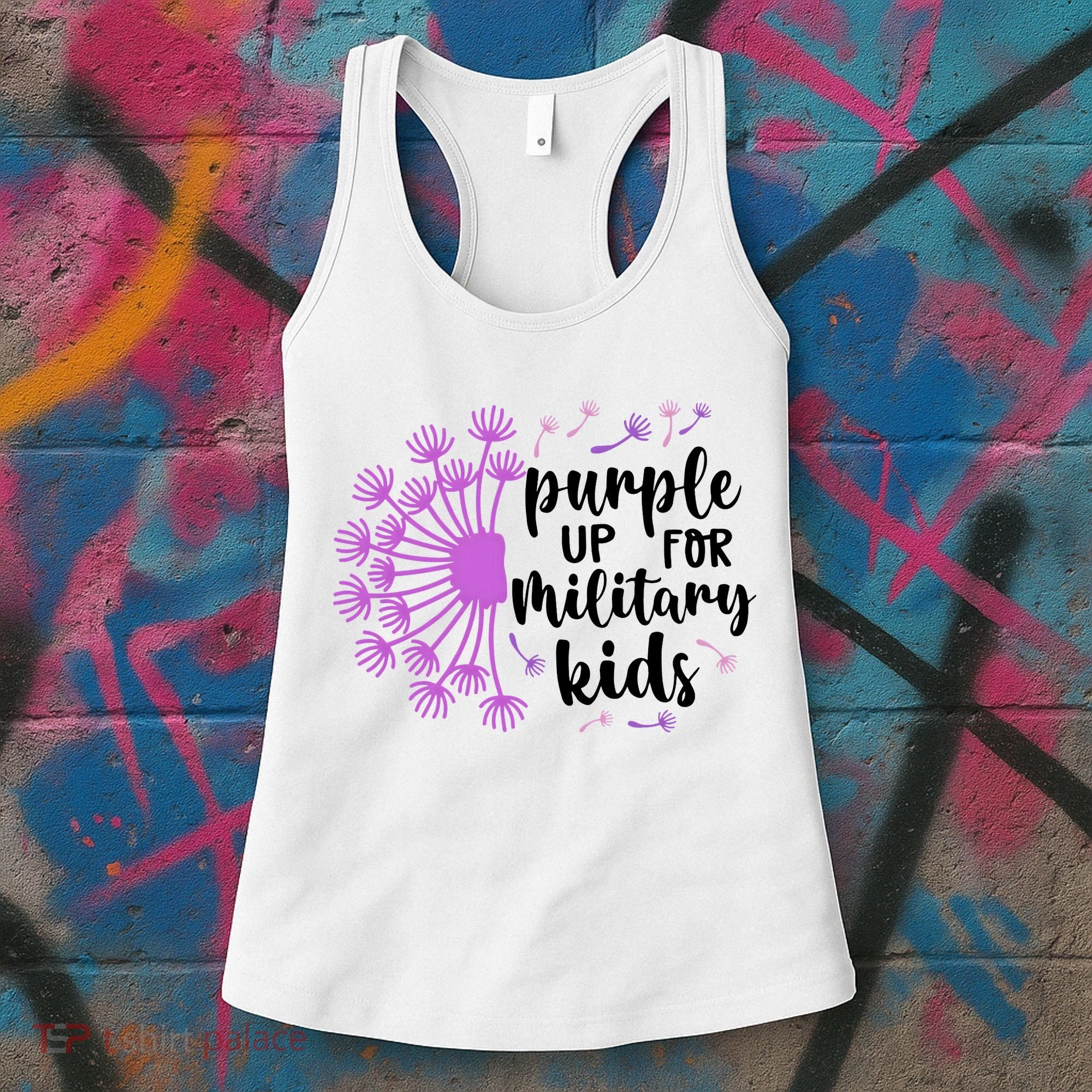 Purple Up For Military Children Army Soldier Women's Tank Top