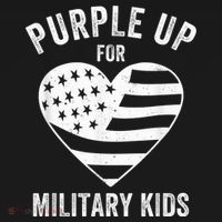 Purple Up For Military Kid Shirt Military Child Month Women's Hoodie thumb 2