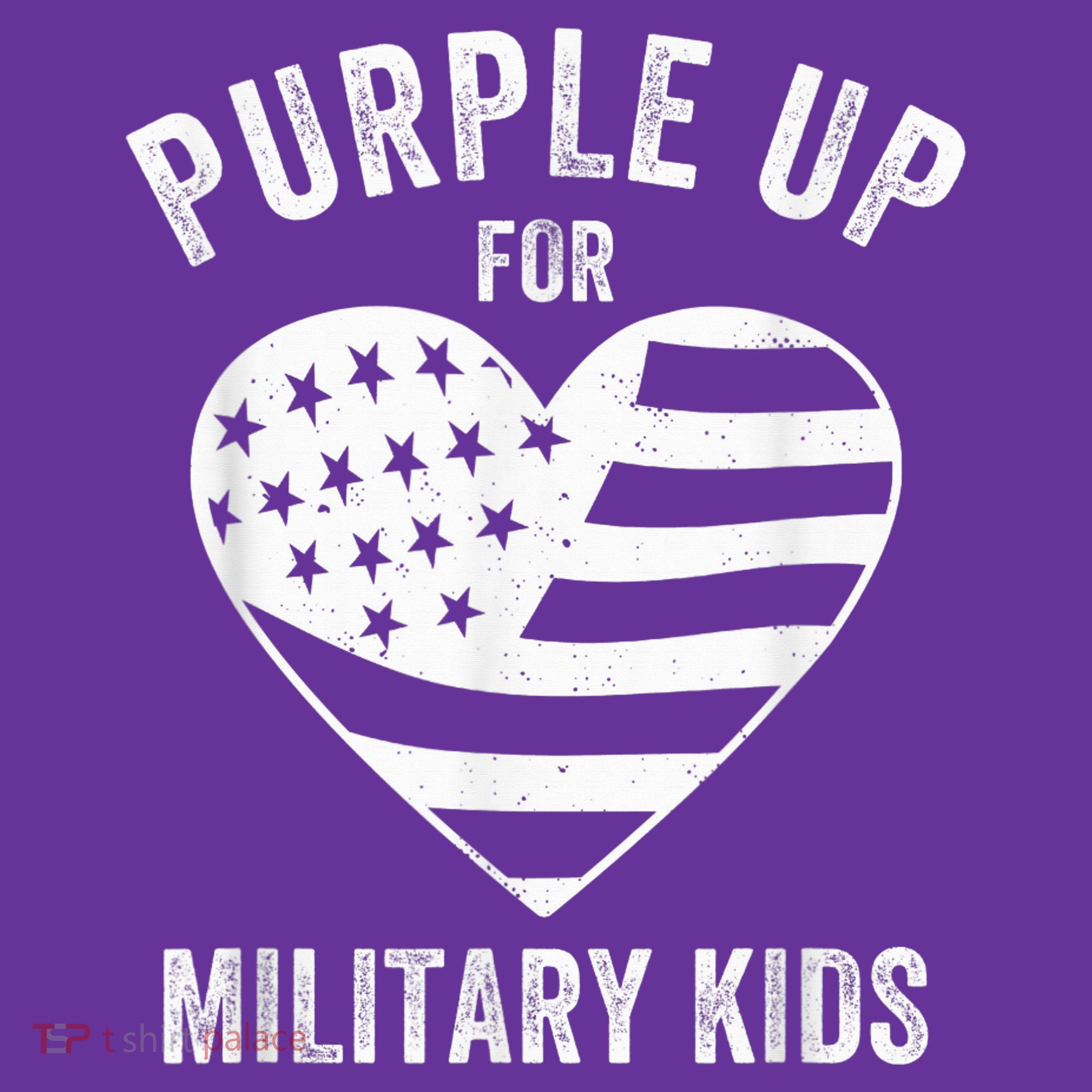 Purple Up For Military Kid Shirt Military Child Month T-Shirt