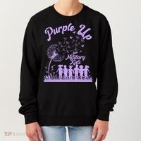 Purple Up For Military Kids Dandelion Women's Sweatshirt thumb 0