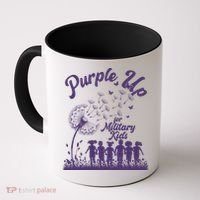 Purple Up For Military Kids Dandelion Coffee Mug thumb 0