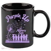 Purple Up For Military Kids Dandelion 11oz C Handle Ceramic Mug thumb 0