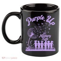 Purple Up For Military Kids Dandelion 11oz C Handle Ceramic Mug thumb 2
