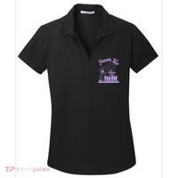 Purple Up For Military Kids Dandelion Women's Dry Zone Grid Polo thumb 0