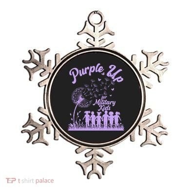 Purple Up For Military Kids Dandelion Ornament