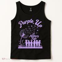 Purple Up For Military Kids Dandelion Tank Top thumb 2