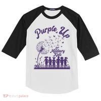 Purple Up For Military Kids Dandelion Kids Colorblock Raglan Jersey thumb 0