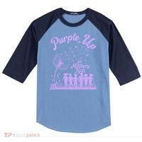 Purple Up For Military Kids Dandelion Raglan Baseball Sleeve Shirt thumb 0