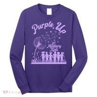 Purple Up For Military Kids Dandelion Long Sleeve Shirt thumb 0