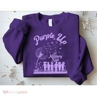 Purple Up For Military Kids Dandelion Sweatshirt thumb 2