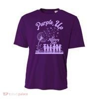Purple Up For Military Kids Dandelion Youth Performance Sprint T-Shirt thumb 0