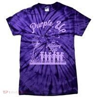 Purple Up For Military Kids Dandelion Tie-Dye T-Shirt thumb 0
