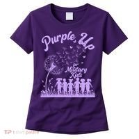 Purple Up For Military Kids Dandelion Women's T-Shirt thumb 0