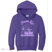 Purple Up For Military Kids Dandelion Kids Hoodie thumb 0