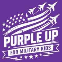 Purple Up For Military Kids American Flag Long Sleeve Shirt thumb 2