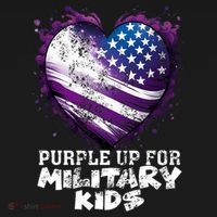 Purple Up For Military K.ids Flag Military Heart Child Month Women's Tank Top thumb 5