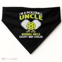 Pickleball Uncle Funny Pickleball Player Gift For Him USA-Made Doggie Bandana thumb 0