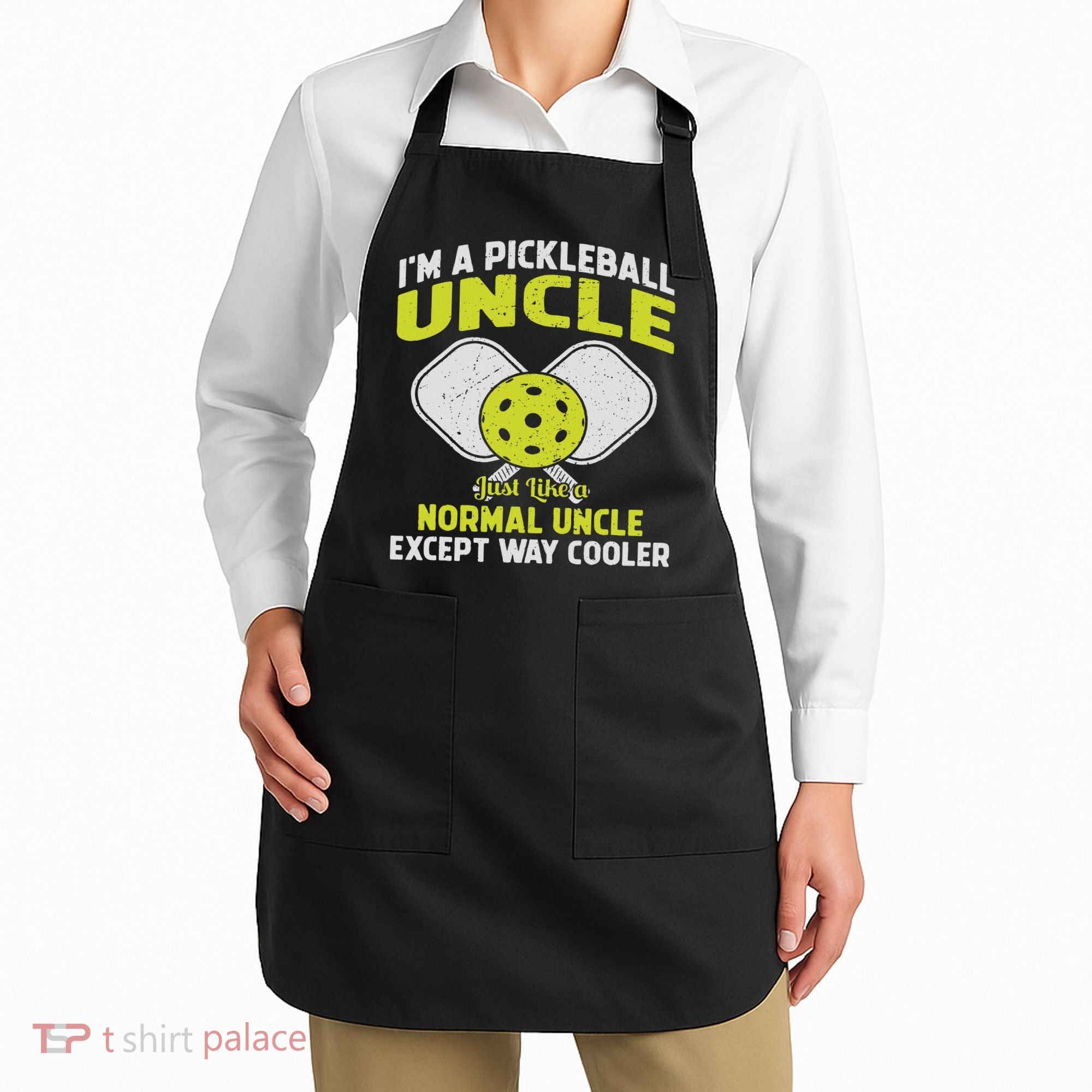 Pickleball Uncle Funny Pickleball Player Gift For Him Apron