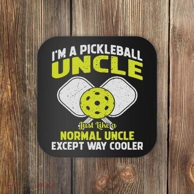 Pickleball Uncle Funny Pickleball Player Gift For Him Coaster